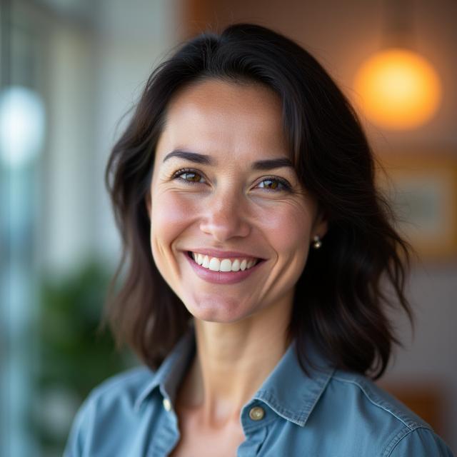 Professional headshot of Maria Garcia, Certified Divorce Lending Expert (CDLP®) at Unik Filen, with a compassionate demeanor.