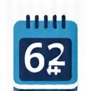 Icon of a calendar with '62+'