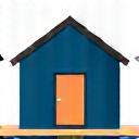 Icon of house with ramp and accessibility features
